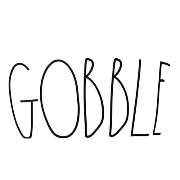 Rae Dunn Artisan Farmhouse Collection Thanksgiving Gobble Soup Bowl With Handle - Picture 2 of 5